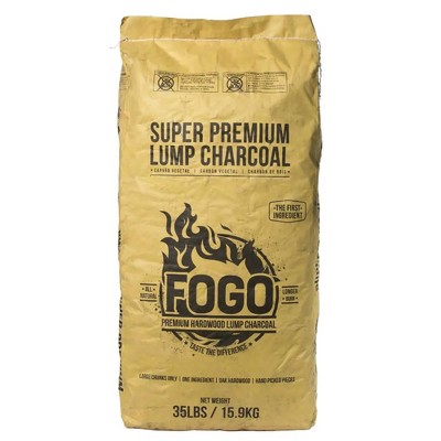 FOGO Super Premium Oak Restaurant All-Natural Smoked Hardwood Large Lump Charcoal for Smoking Sessions and Reverse Sear Type Cooks, 35 Pounds