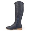 Journee Collection Women's Taven Stacked Heel Riding Boots - 2 of 4