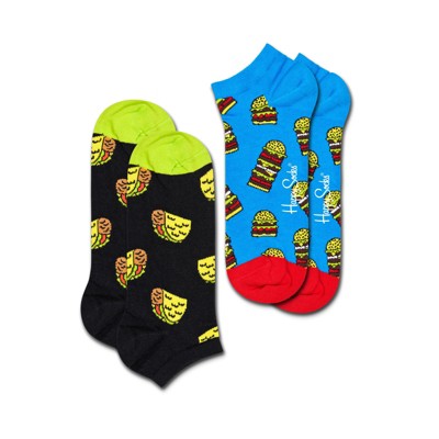 Happy Socks Adult 2 Pk Foodie Low Sock Large : Target