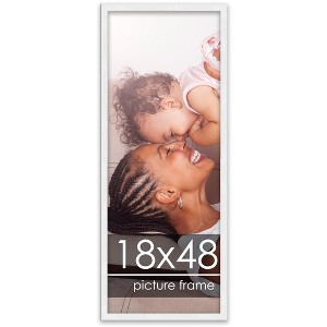 PosterPalooza | 18x48 Wood Frame with UV Acrylic, 6 Finishes: Black, White, Bronze, Silver, Wood, Mahogany - 1 of 4