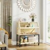 SKYONE 5-Tier Wooden Small Pet Habitat with 3 Ladders, Hinged Roof, Front Door & Bottom Storage - 4 of 4