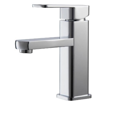 KubeBath Aqua Soho Single Hole Mount Bathroom Vanity Faucet - Chrome