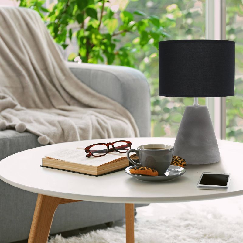 Pinnacle Concrete Table Lamp with Shade - Simple Designs, 4 of 7