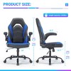 Lyngins Ergonomic Gaming Computer Chair, S-Shaped Backrest Home Office Desk Chair, PU Leather Office Chair with Rocking Mode, Swivel Computer Chair - 2 of 4
