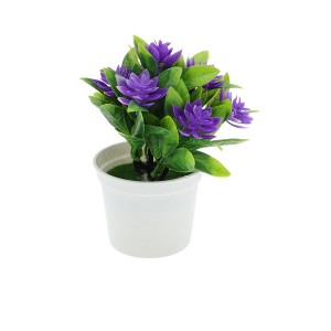 Unique Bargains Artificial Plants Pot Plastic 5.51"x4.72"x6.30" 1 Pcs - 1 of 4