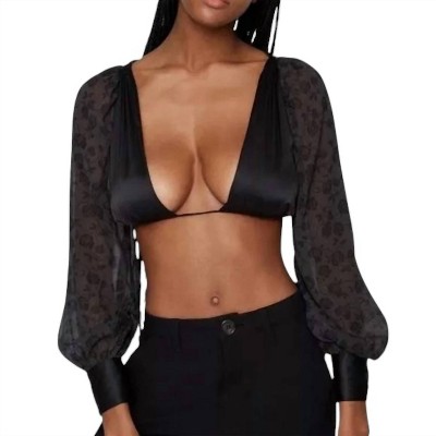 Women's Puff Sleeve Tie Back Top - WE WORE WHAT