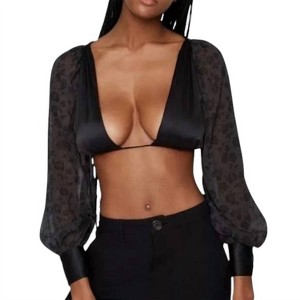 Women's Puff Sleeve Tie Back Top - WE WORE WHAT - 1 of 3