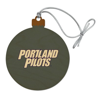 Portland Secondary Logo Wood Christmas Tree Holiday Ornament
