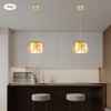 YIYIBYUS Vintage Creative Height Adjustable Pendant Light With Glass Shade - 2 of 4