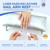 Saviland Salon-Grade Arm Support: Iridescent Ergonomic Rest w/ Steel Frame - Bounce-Back Tech for Nail Professionals. - 2 of 4