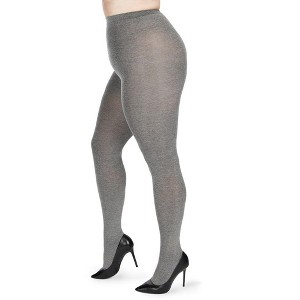 Memoi Brooklyn Flat Knit Cotton Blend Sweater Tights - 1 of 4