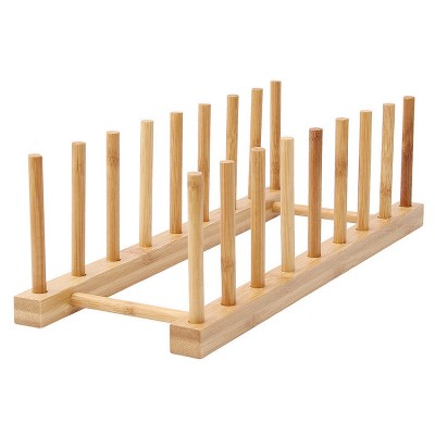 Multi-Purpose Bowl Disc Rack Kitchen Drain Rack Bamboo Tableware Storage Rack, Layer (specification): 8 Grid