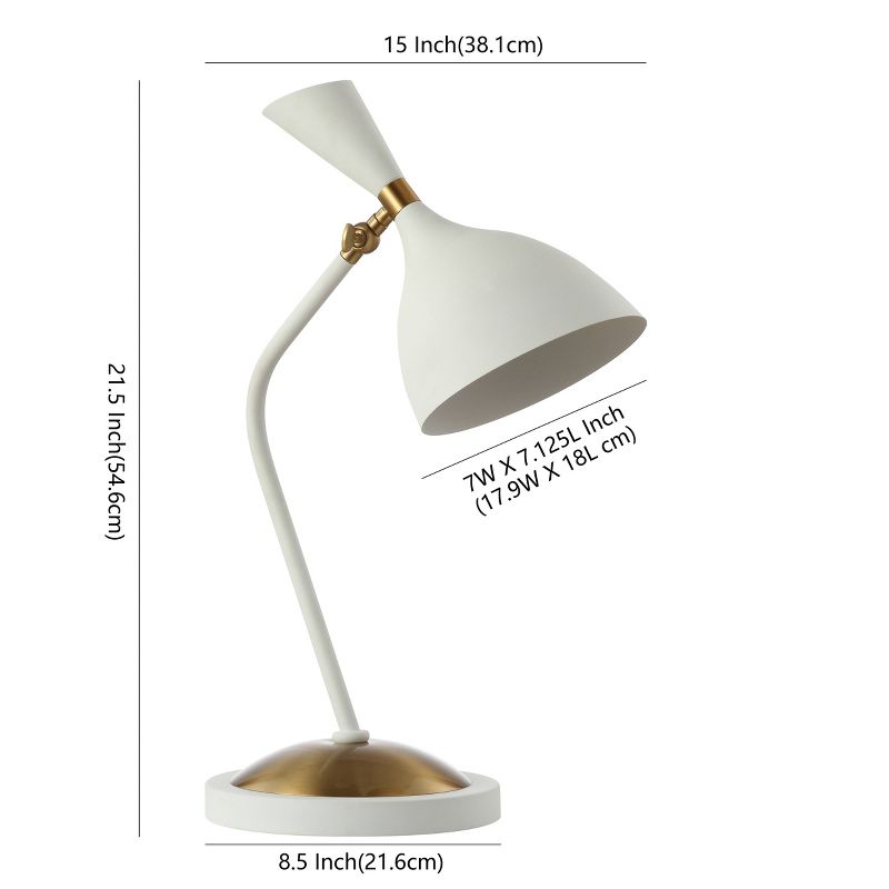 21.5" Iron Albert Retro Mid Century LED Table Lamp - Jonathan Y, 5 of 6