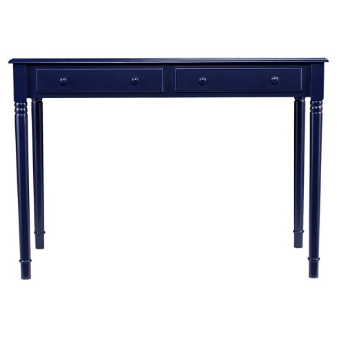 2 Drawer Writing Desk Navy - Aiden Lane : Target