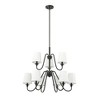 Gianna 9-Light Matte Black Two-Tier Chandelier - Modern Design for Dining & Living Rooms - 2 of 4