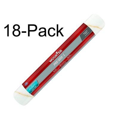 Wooster Genuine 18 pack of 18" Pro/Doo-Z 3/8" Nap Roller Cover RR642-18-18PK