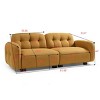 81"Cloud Sofa,Deep Seat Couch With Wooden Legs,3 Seater Sofa,Cloud Loveseat Lounge Sofa,Teddy Sofa For Living Room,Bedroom,Apartment,Office-Cuddlewood - 4 of 4