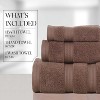 Home Weavers Elegance Essentials 550GSM 100% Cotton Zero Twist Super Absorbent Bath Towel Set - 2 of 4