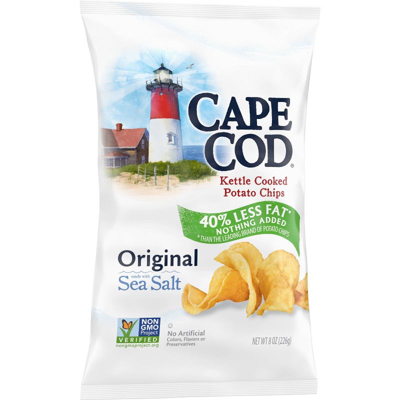 Cape Cod Potato Chips Less Fat Original Kettle Chips - 8oz, 6 of 10