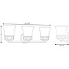 Progress Lighting Cascadia 3-Light Bath Vanity, Steel, Antique Bronze, Etched Glass Shade - 2 of 3