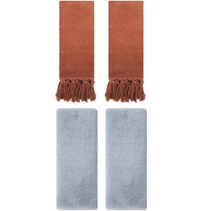 REGALWOVEN 4 Pcs Cotton Bathroom Hand Towels - 1 of 4
