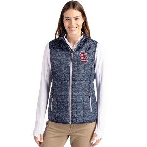 St Louis Cardinals Cutter & Buck Rainier PrimaLoft® Womens Eco Insulated Full Zip Printed Puffer Vest - 1 of 1