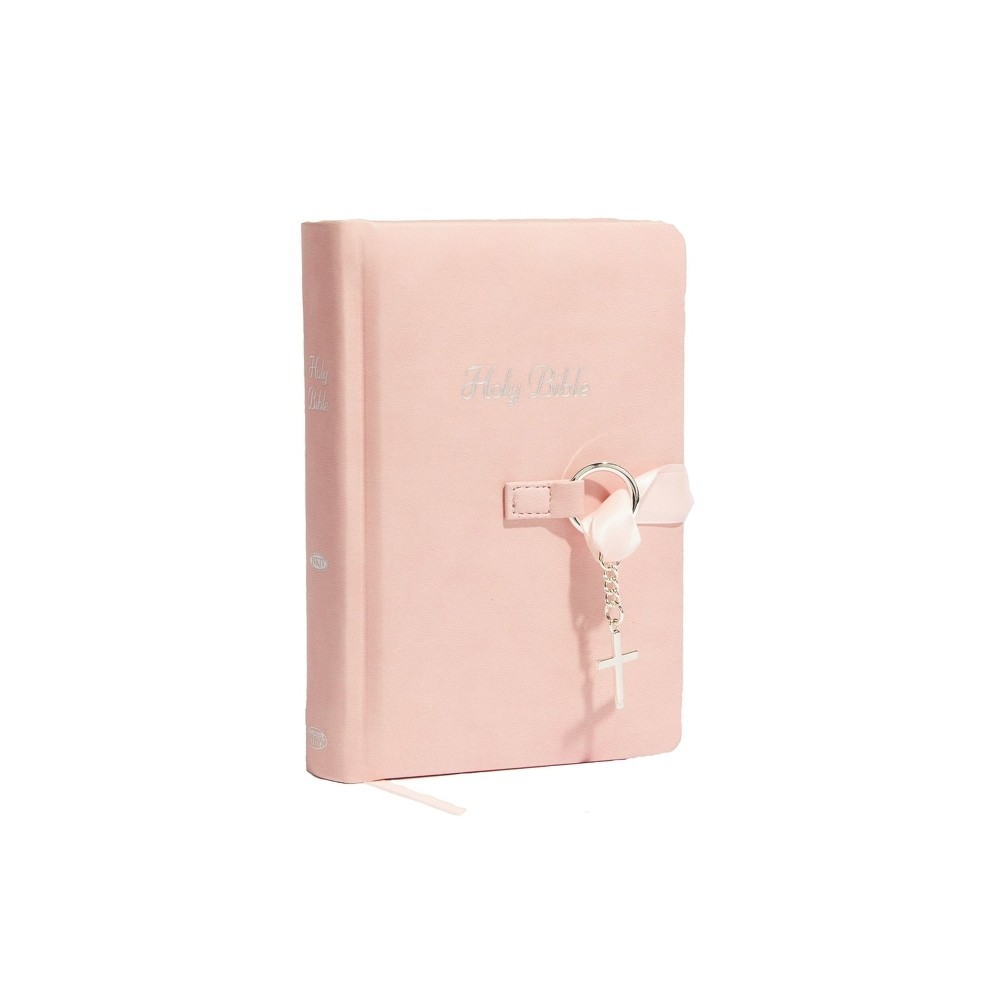 Simply Charming Bible-NKJV-Ribbon Closure - by Thomas Nelson (Leather Bound)