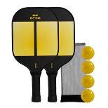 Orca Amity Carbon Fiber Pickleball Paddle Deluxe Combo Set - Yellow/Black