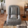 Okak Upholstered Large Floor Bean Bag Human Dog Bed with 5 Adjustable Position,Extra Corduroy 2-in-1 Couch for You & Pets - 4 of 4