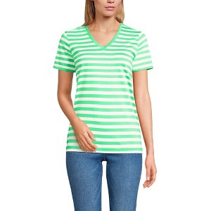 Lands' End Women's Relaxed Supima Cotton T-Shirt - 1 of 3