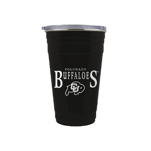 NCAA Colorado Buffaloes Tailgater Tumbler - 22oz: Stainless Steel, Acrylic Lid - 1 of 2