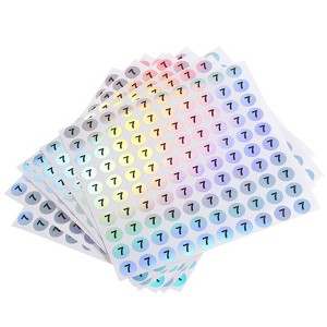 Unique Bargains Office Home Warehouse Self-Adhesive Reflective Sticker 10 Sheets - 1 of 4