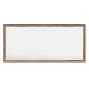 Apmir High-Strength Tempered Glass and Aluminum Alloy Framed French Cleat Mounted Wall Decor Mirror in matte black with 5-Year Warranty - 1 of 4