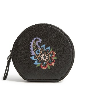 Vera Bradley Women's Outlet Faux Leather Essential Round Zip Pouch - 1 of 2