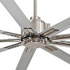 72" Minka Aire Modern Indoor Ceiling Fan with Remote Control Brushed Nickel for Living Room Kitchen Bedroom Family Dining House - 3 of 4