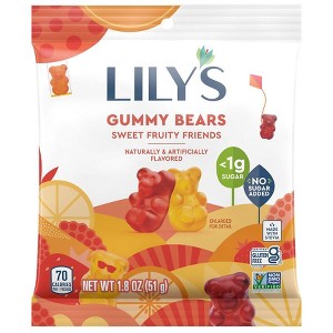 Lily's Gummy Bears, Gluten Free, Kosher, Free of Added Sugar Assorted Fruit 1.8 oz - 1 of 1