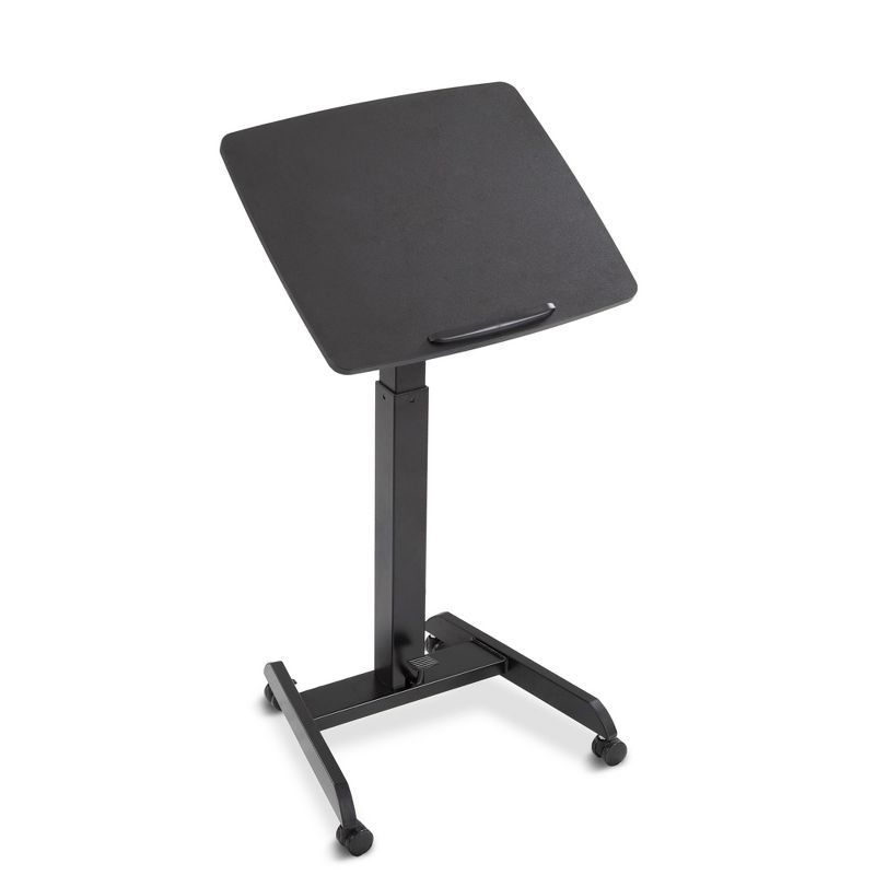 Cruizer 360 Tilting Mobile Podium with Pneumatic Height Adjustments – Black – Stand Steady, 2 of 13