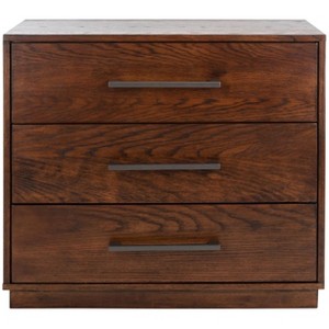Mallory 3 Drawer Nightstand - SFV2119 - Safavieh Couture - 1 of 4