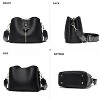 Small Crossbody Bags for Women Fashion Purses for Teenage Girls Lightweight Handbags Shoulder Bag (Black) - 4 of 4