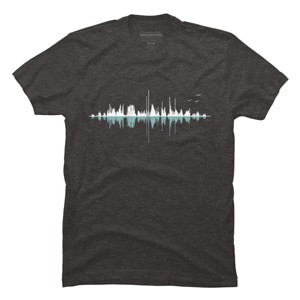 Men's Design By Humans Music City (Clear Graphic) By Expo T-Shirt - 1 of 4