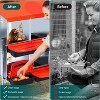 Chicken Nesting Boxes, Metal Egg Laying Box with Lid Cover to Protect Eggs, Rollout Egg Collection, Pull Out Design Easy Cleanable - 4 of 4