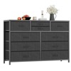 Dresser TV Stand with 10 Drawers, Media Console Table, Entertainment Center for 55/50/43 Inch TV, Chest of Drawers Storage Organizers Units - 3 of 4