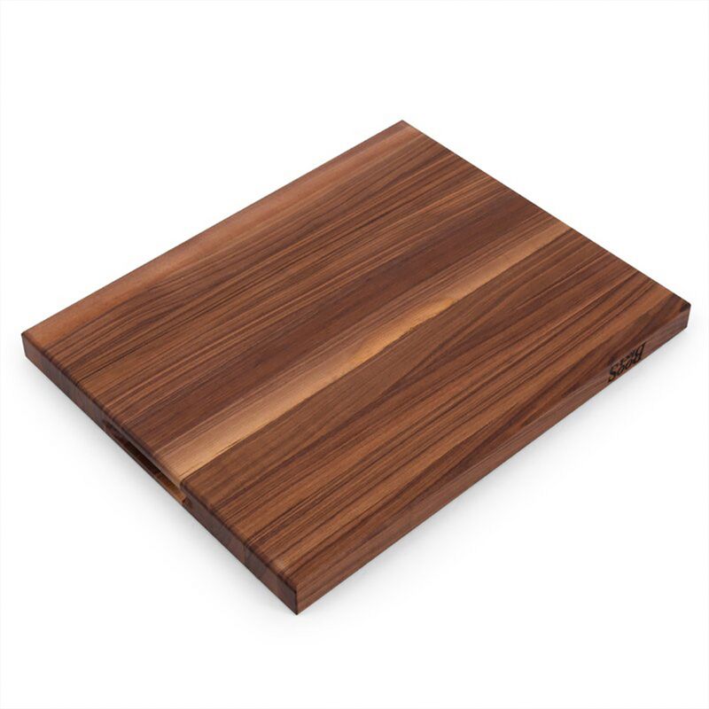 John Boos Reversible 21 Inch Wide 1.5 Inch Thick Au Jus Carving Wood Cutting Board with Deep Juice Groove, 17 x 21 x 1.5 Inches, Walnut, 5 of 8