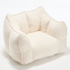 NicBex Chenille Fabric Bean Bag Chair with High-Resilience Foam,Lazy Sofa Chair with Handle Design and Armrest,Lounge Chair for Living Room - 2 of 4