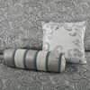 5 Piece Jacquard Bedspread Set with Throw Pillows Teal King - 3 of 4