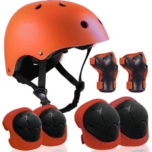 Evita Adjustable Helmet for Ages 5-16 Kids with Elbow Knee Wrist Pads - 1 of 4