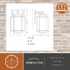 VAXCEL Hyde Park Dusk to Dawn Bronze Mission Outdoor Wall Light Lantern Clear Glass - 4 of 4