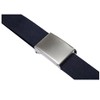 Unique Bargains Neutral Canvas No Holes Slide Buckle Adjustable Waist Belt 1 Pc - 4 of 4