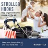 Maplefield [2 Pack] Stroller Hooks for Bags to Organize Your Day Out - Stroller Hooks for Hanging Bags - 2 of 4