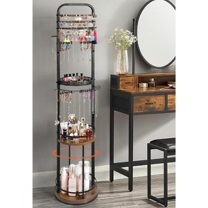 Jewelry Holder Organizer, Floor Jewelry Organizer,Rotating Large Hanging Jewelry Tree - 1 of 4